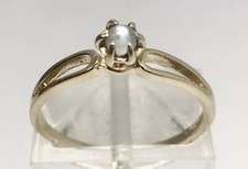 Antique 10k Gold Ring Cats Eye Moonstone Size 6 1.2 Grams