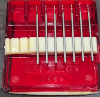 7 Titex Plus .36mm Cobalt Micro Drills HSS-E NEW Germany - 0.36mm 0,36 mm