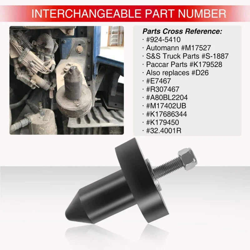 924-5410 Hood Pin Kit K179-528 for 2003-2010 Kenworth T2000 T600A T800 W900 T600 Foto 3 de 4