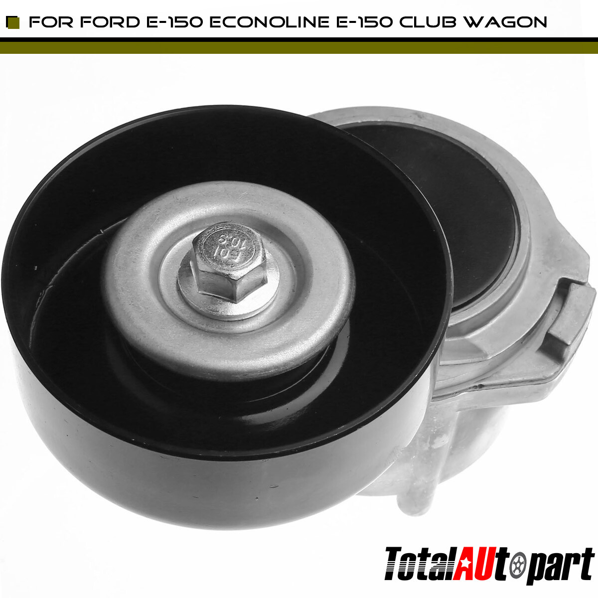 Ford F-150 E-150 250 Econoline Belt Tensioner Assembly with Pulley 5L3Z6B209AA-image