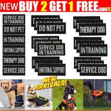 Service Dog Patches for Harness and Vest Removable Dog Vest Patches in Training