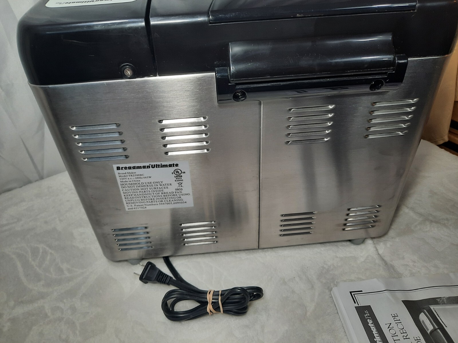 BREADMAN ULTIMATE PLUS 2lb Stainless Steel Convection TR2500BC BREAD MAKER VG + eBay