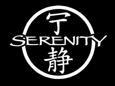 SERENITY Title Firefly Vinyl Decal Car Window Wall Sticker CHOOSE SIZE COLOR