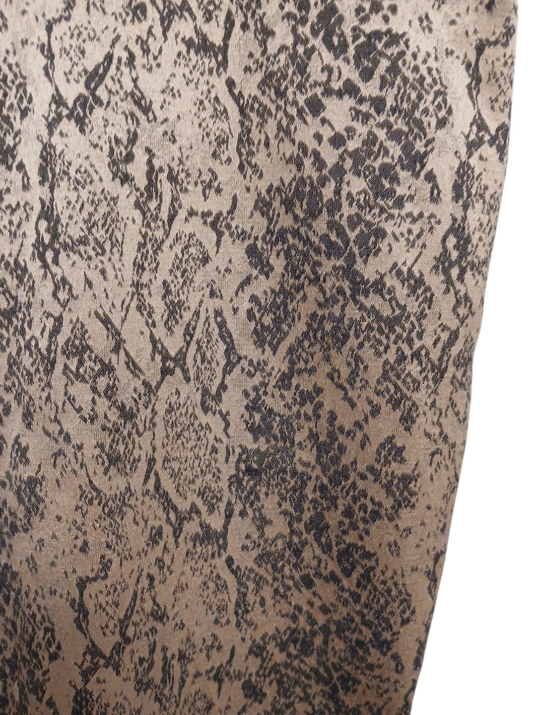 Chico's Gold Python Jacquard Ankle Trouser Size 1… - image 2