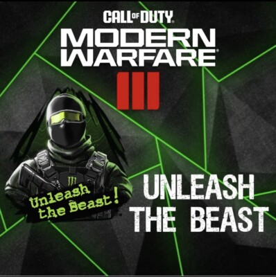 Unleash The Beast Emblem - Call of Duty Modern Warfare III MW3 Rare Exclusive