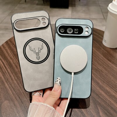 Dustproof Rugged Magnetic Case + Tempered Glass For Google Pixel 9 8 Pro XL
