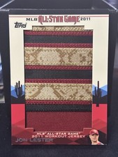 2011 Topps Jon Lester All Star Jumbo Workout Jersey Patch /6
