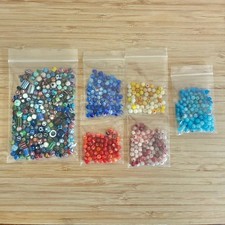 Vintage Murano Millefiori Chevron Art Glass Beads Jewelry Making Lot Bulk Loose