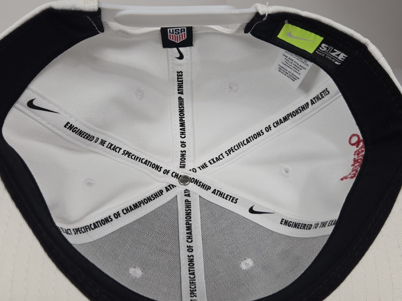 NIKE USA TRUE SQUAD Snapback Hat United States Soccer Federation White