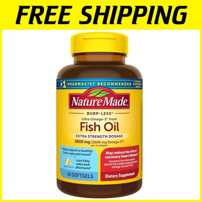 #ad Omega 3 Fish Oil 2800mg Softgels Mood amp; Heart Health 60ct $49.49