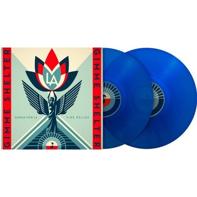 Gimme Shelter: Songs for LA Fire Relief (Benefit) 2-LP Blue Vinyl Shepard Fairey
