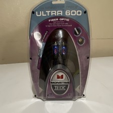 Monster Ultra 600 Fiber Optic Digital Audio Cable THX Certified 16ft Gold Plated