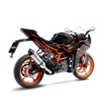 Pot d'échappement SBK LV One Evo KTM RC 125 silencieux moto inox 2022 2023