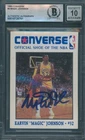 1989 Converse Magic Johnson Beckett Authentic Signed Auto 10 *8761