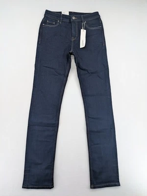Esprit Damen Jeans Gr 26/32 Straight Medium Rise Dunkelblau Stretch Hose Neu - Bild 1 von 4