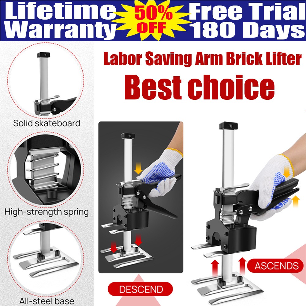 2pcs Lifting Arm Precision Clamping Tool Labor Save Lifter Jack Cabinet Elevator