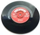 THE BEATLES "LOVE ME DO" G 1  O 1 STAMPS EX+ VINYL & AUDIO BUT HAS LABEL DAMAGE