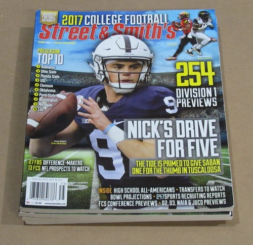 2017-2020 Street & Smith College Football Yearbook Penn State Lot of 4