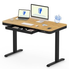 Electric Standing Desk with Drawer Desktop  Adjustable Frame w/USB