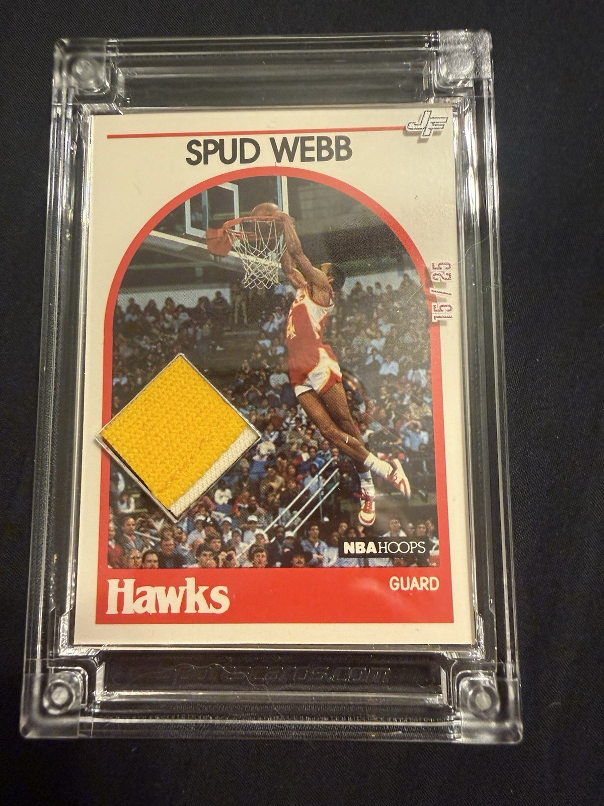 Spud Webb Jersey Fusion /25 Game Used Patch view 1