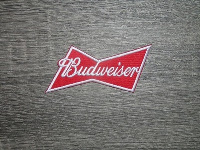 Budweiser Retro Vintage Style Beer Embroidered Iron On Patch  4'' x 1.75''
