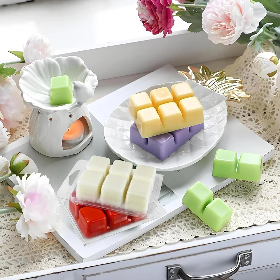 Контейнеры для расплава воска формы 6 полостей пластик воск расплав куб прозрачный пустой упаковка 100 шт. - Изображение 2 из 4