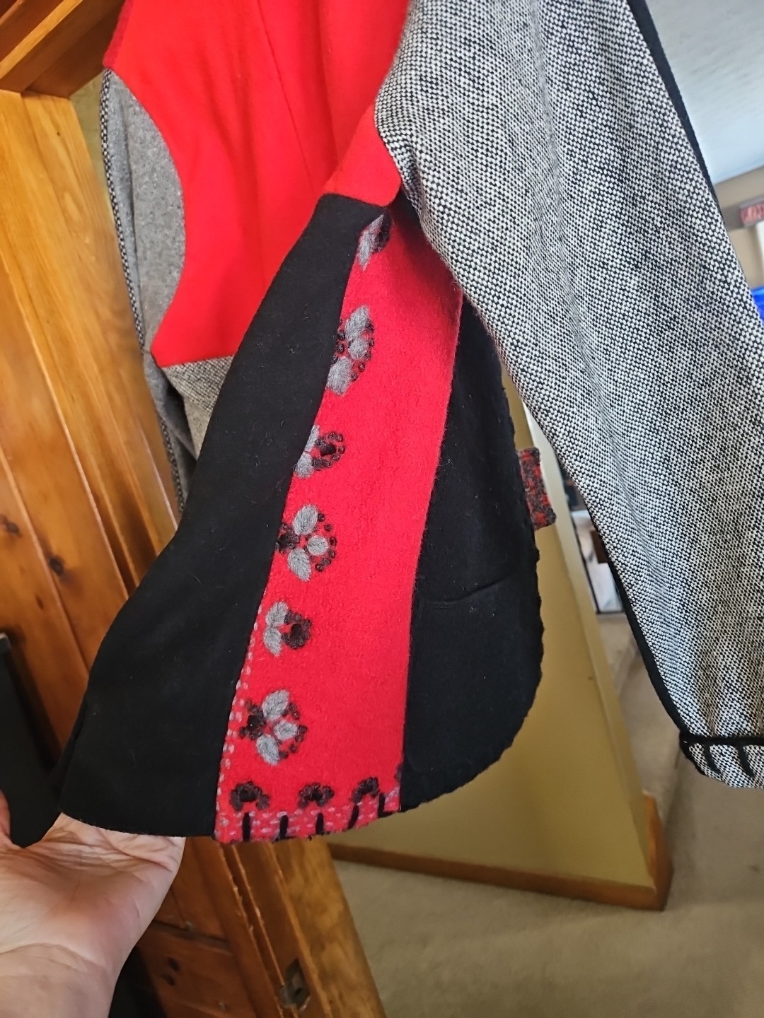 Baabaazuzu Handmade Patchwork Wool Jacket Coat Re… - image 6