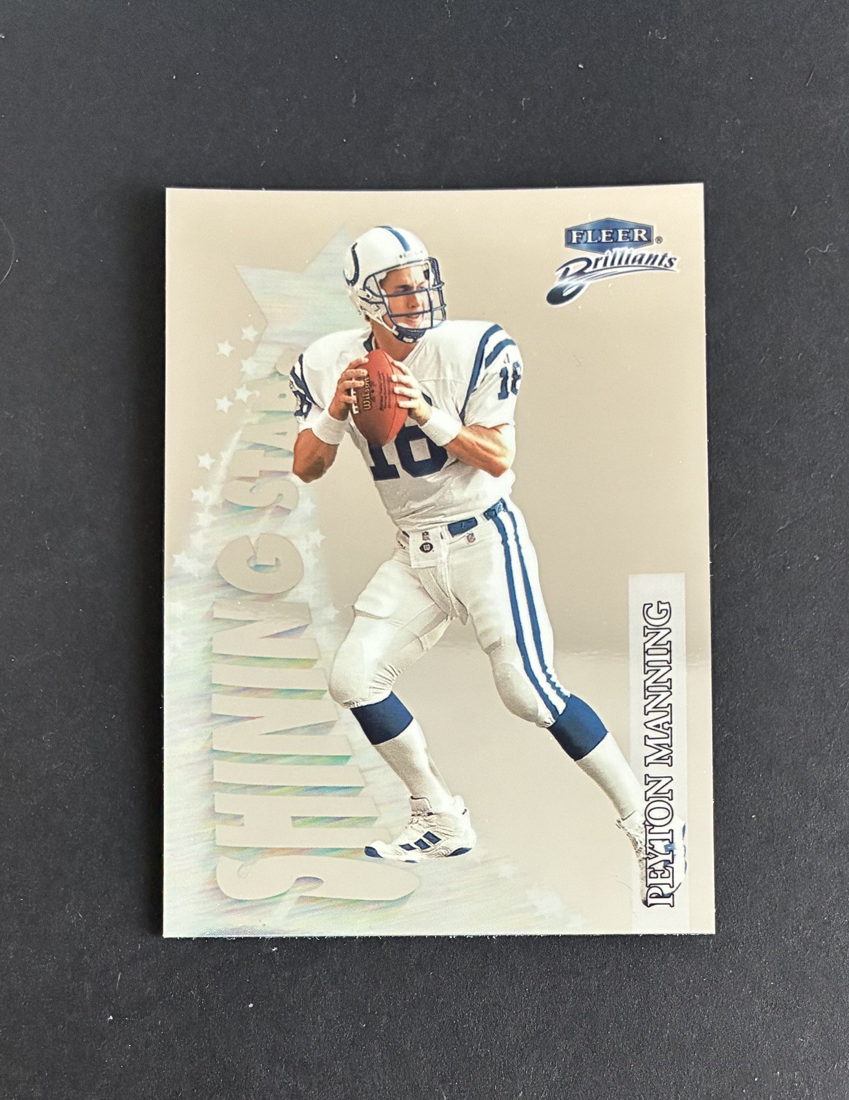 1998 Fleer Brilliants Peyton Manning Rookie RC Shining Stars #9 | Colts HOF