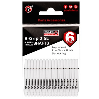 BULL'S 6P-B-Grip-2 SL Sh.im weiß -- 1 Stck