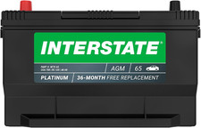 Automotive Battery 12V 68Ah Group Size 65 750CCA SLI AGM Auto Battery Replacem