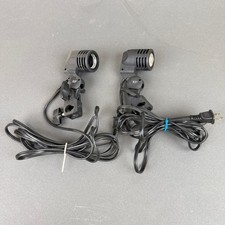 Single Socket E27  Light Stand Mount Studio Photography Black Set of 2