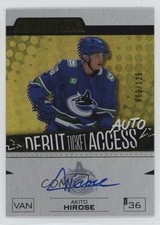 2023 Credentials Debut Ticket Access Yellow /125 Akito Hirose #DTAA-AH Auto 1fh4