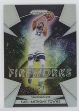 2018-19 Panini Prizm Fireworks Silver Prizm Karl-Anthony Towns #28 3g6