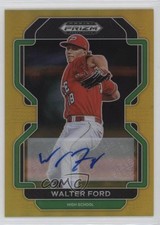 2022 Panini Prizm Draft Picks Gold Prizm Auto 2/10 Walter Ford #PDP74 Auto 0j81