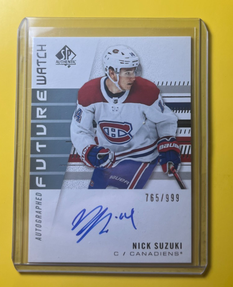 Nick Suzuki 2019 SP Authentic #192 Future Watch Auto /999 Price