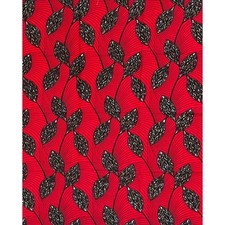 African Print Fabric/ Ankara - Red, Brown, Black Life Lines' Design, 1 YARD