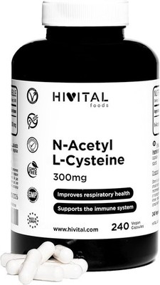 NAC N-Acetyl Cystein 300 mg - 240 vegane Kapseln - 8 Monate