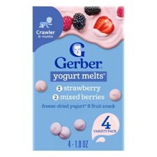 Gerber Baby Food Strawberry Mixed Berries Freeze-Dried Yogurt Melts Baby Snacks
