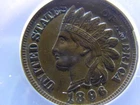 1896 indian cent, anacs au-55