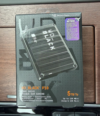 Western Digital WD_BLACK P10 5TB Portable External HDD for PC/PS/Xbox