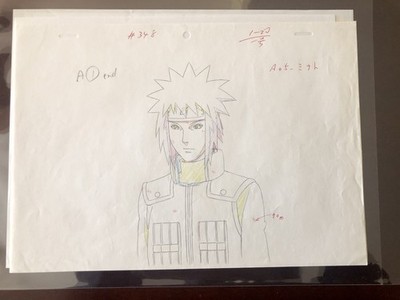Naruto - Naruto s Dad The 4th Hokage. Genga, Layout, And Timesheet.