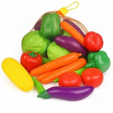 20 Pieces Play Vegetables Playset - Life-Sized Toy life-sized, Multicolored