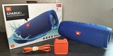 JBL Charge 3 Wireless Speaker Blue Used W/ Original Box And Accessories