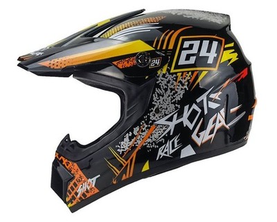Crosshelm Helm Kinderhelm Motorradhelm Motocross Hot Shot orange Motorrad Quad