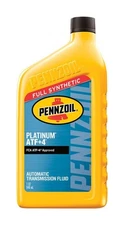 Pennzoil Platinum ATF+4 Grade Automatic Synthetic Transmission Fluid 1 qt. (Pack