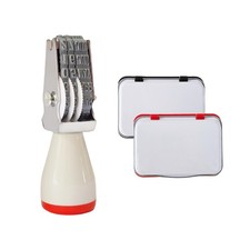 Egg Date Stamp Kit with Ink Pads, 3.1 in Rubber Stamper for Farm Fresh Eggs, 2