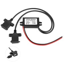 DC Converter 12V 24V to 5V 3A 15W Dual USB Female DC DC Buck Converter Adapter S