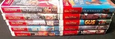 Walt Disney Original VHS Family Collection Lot of 10 - Classics Red Label