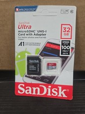 Sandisk 32GB Ultra MicroSD Memory Card Microsdhc uhs-i w/Adapter NEW Micro SD
