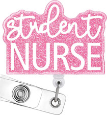 Badge Reel Holder Retractable with ID Clip for Nurse Nursing Name Tag Card Cute